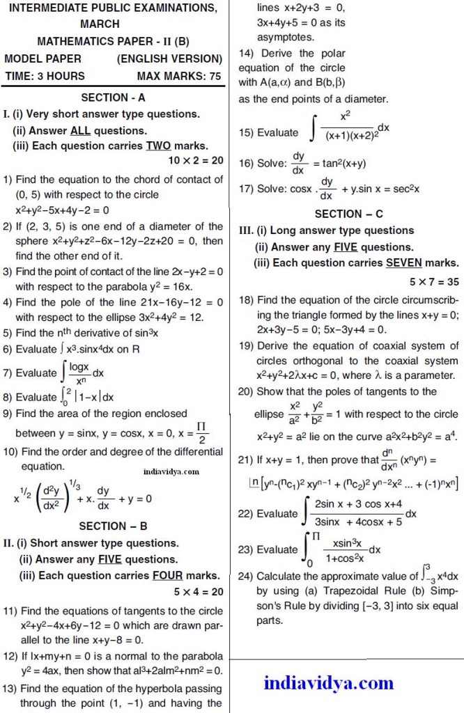 Manabadi intermediate test papers   mongolvoyages.com