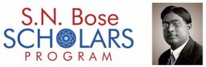 SN Bose Scholarships