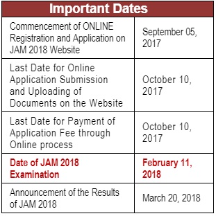 JAM Dates